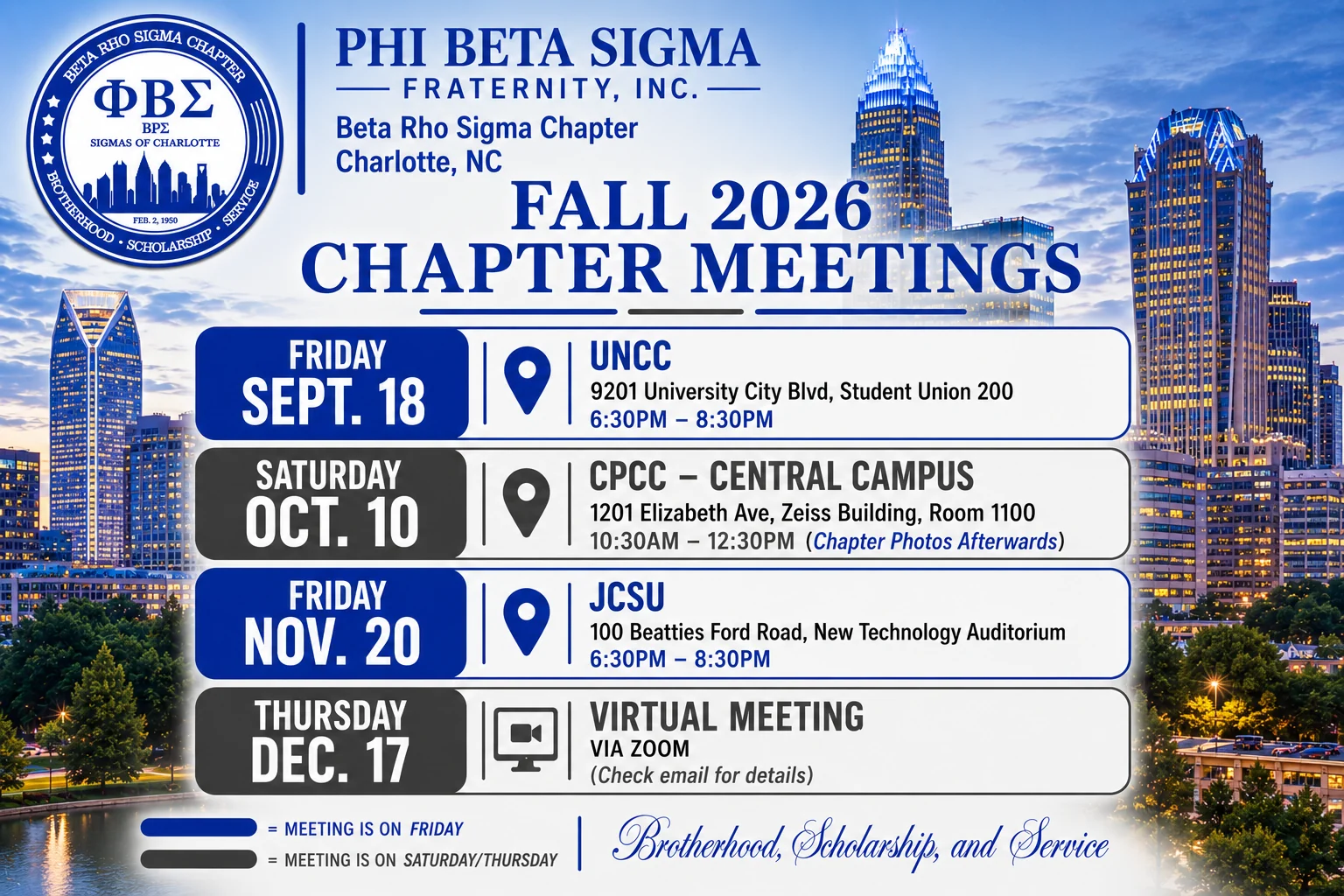 Fall Chapter Meeting — UNC Charlotte